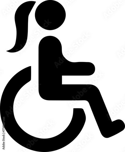 Wheelchair Accessibility Icon – Disability Symbol Vector