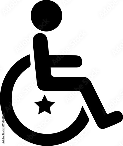 Wheelchair Accessibility Icon – Disability Symbol Vector