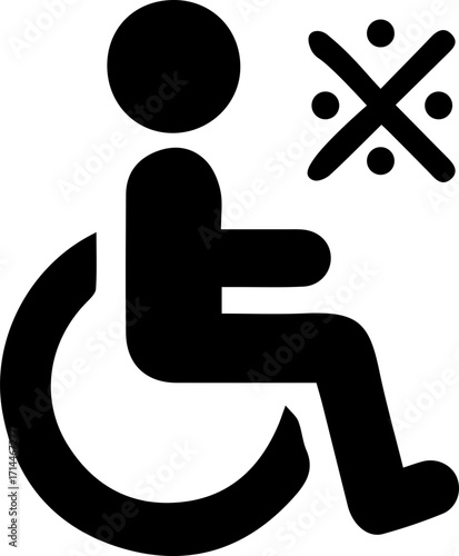 Wheelchair Accessibility Icon – Disability Symbol Vector