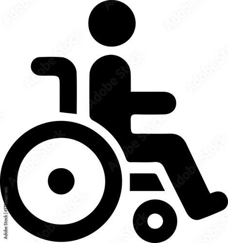 Wheelchair Accessibility Icon – Disability Symbol Vector