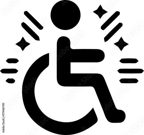 Wheelchair Accessibility Icon – Disability Symbol Vector