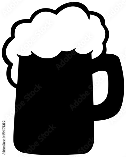 beer illustration alcohol silhouette drink logo pub icon beverage outline bar restaurant glass fun celebration party friendship friends liquid shape craft vector graphic background