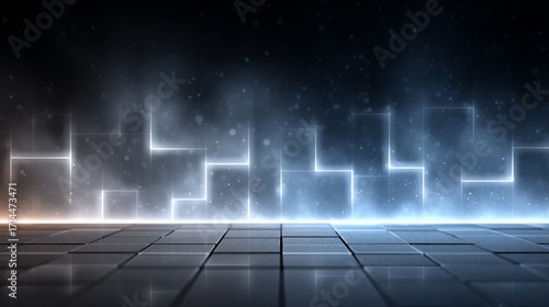 Abstract digital network with glowing connections in sci-fi background conceptual environment gigapixel standard viewpoint