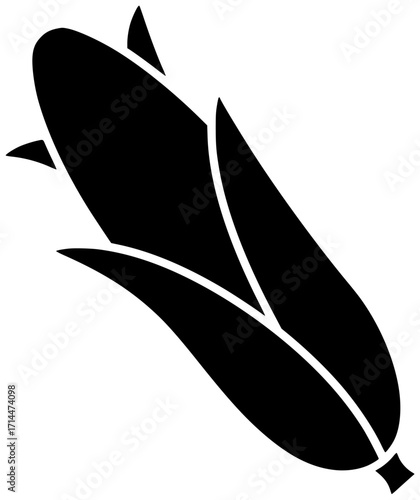 corn illustration vegetable silhouette food logo green icon healthy outline vegetarian fresh potato onion harvest agriculture natural diet tomato shape for vector graphic background