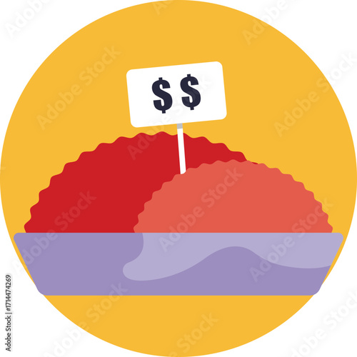 Ground meat prepared for cooking or recipes.