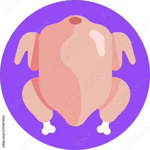 Raw turkey meat ready for sale or preparation.