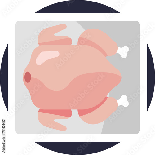 Whole raw turkey ready for processing or sale.