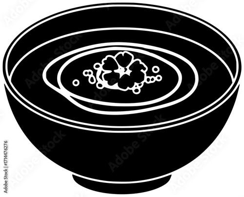 bowl illustration soup silhouette lunch logo dinner icon meal outline dish food vegetable healthy vegetarian cuisine homemade plate fresh shape cooked vector graphic background