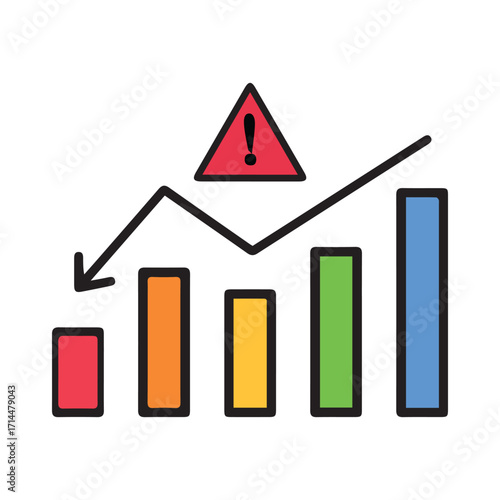 Growth diagram vector illustration Design