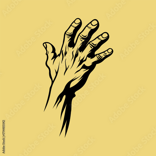 Hand Logo Vector Illustration