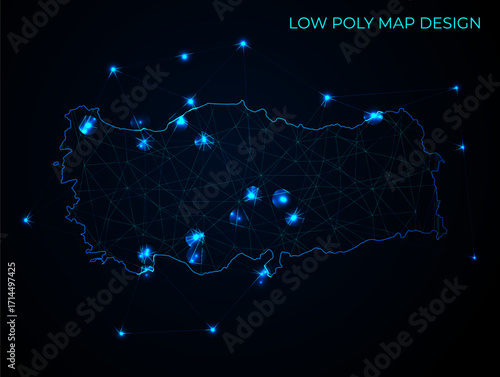 abstract digital networking connectivity vector map design	