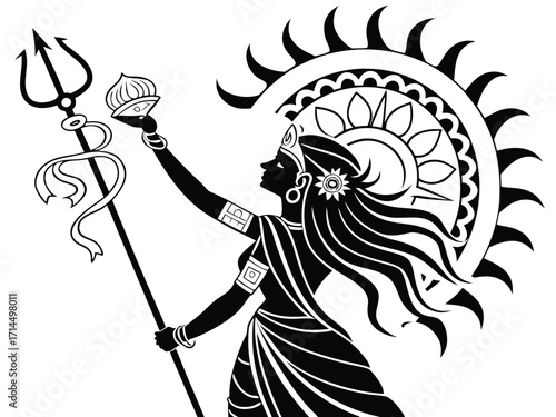vector illustration of a woman