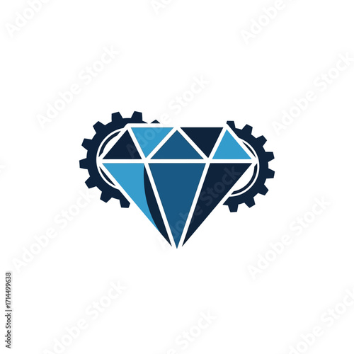 diamond on white background