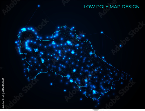 abstract digital networking connectivity vector map design	