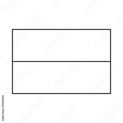 Bicolor horizontal flag