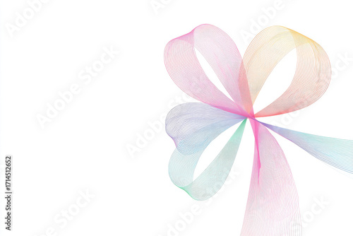 captivating patterns of thin swirling lines on clean background create mesmerizing visual experience
