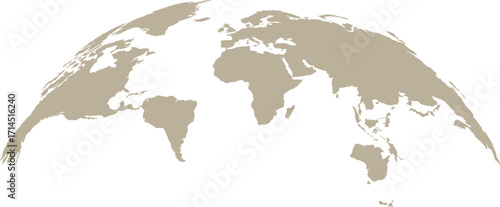 hand drawn vector illustration of the world map