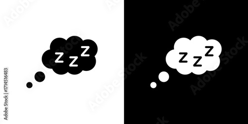 Zzz icon vector illustration - high quality black style vector icons
