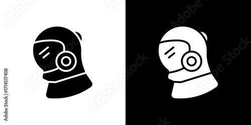 Space helmet icon vector illustration - high quality black style vector icons