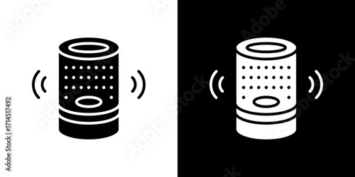 Smart speaker icon vector illustration - high quality black style vector icons
