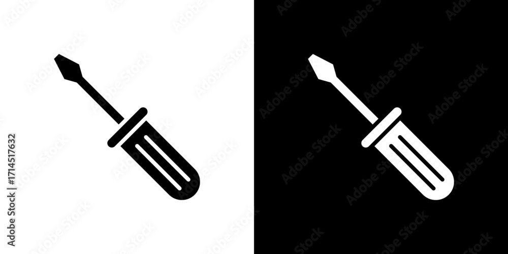 Naklejka premium Screwdriver icon vector illustration - high quality black style vector icons