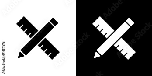 School supplies icon vector illustration - high quality black style vector icons