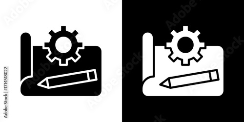 Prototyping icon vector illustration - high quality black style vector icons