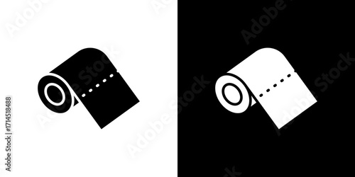 Paper roll icon vector illustration - high quality black style vector icons