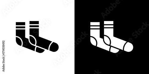 Pair of socks icon vector illustration - high quality black style vector icons
