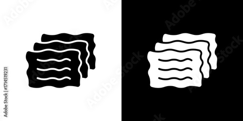 Lasagne icon vector illustration - high quality black style vector icons