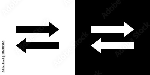 Left right direction icon vector illustration - high quality black style vector icons