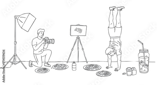 Food Photography Process A Behind-the-Scenes Look at a Food Shoot with Photographer and Handstand