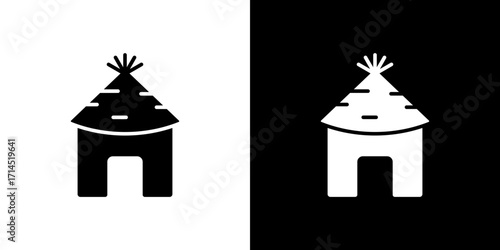 Hut icon vector illustration - high quality black style vector icons