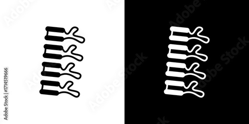 Human spine icon vector illustration - high quality black style vector icons