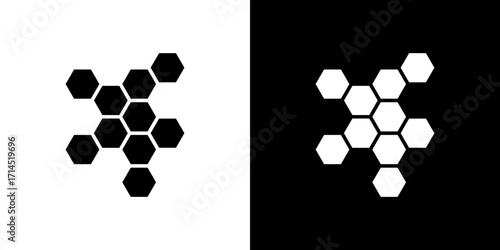 Honeycombs icon vector illustration - high quality black style vector icons