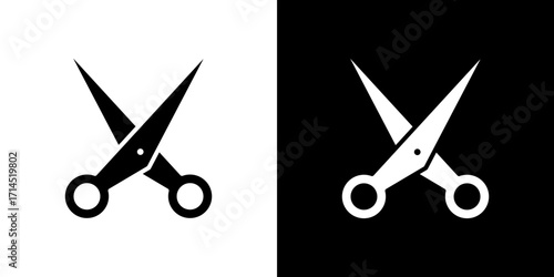 Hairdresser scissors icon vector illustration - high quality black style vector icons