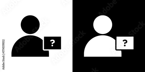 Guess who icon vector illustration - high quality black style vector icons