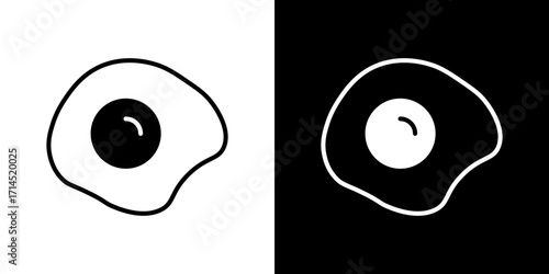 Fried egg icon vector illustration - high quality black style vector icons