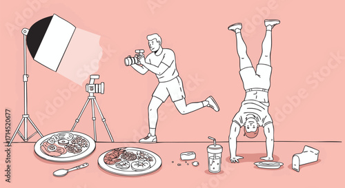 Lifestyle Choices Capturing the Essence of Food, Fitness, and Everyday Moments in Studio