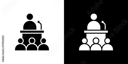 Convention icon vector illustration - high quality black style vector icons