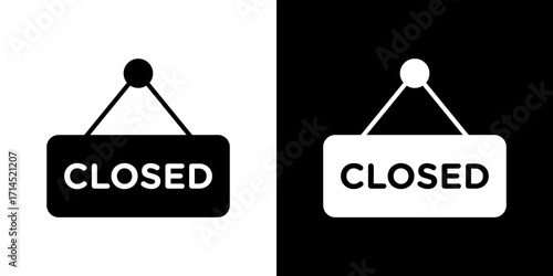 Closed icon vector illustration - high quality black style vector icons