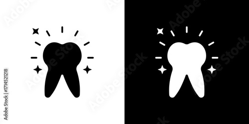Clean teeth icon vector illustration - high quality black style vector icons