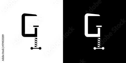 Clamp icon vector illustration - high quality black style vector icons
