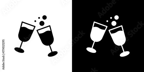 Cheers icon vector illustration - high quality black style vector icons