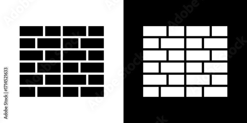 Brickwall icon vector illustration - high quality black style vector icons