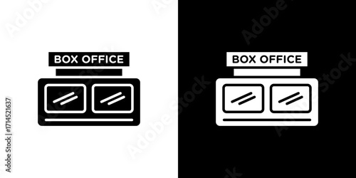 Box office icon vector illustration - high quality black style vector icons