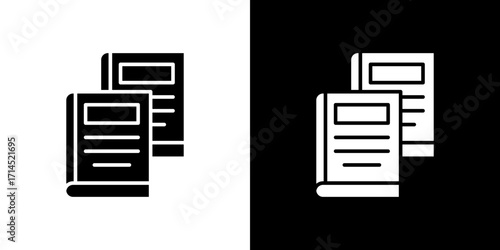 Books icon vector illustration - high quality black style vector icons