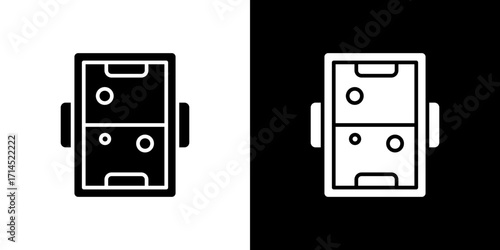 Air hockey icon vector illustration - high quality black style vector icons