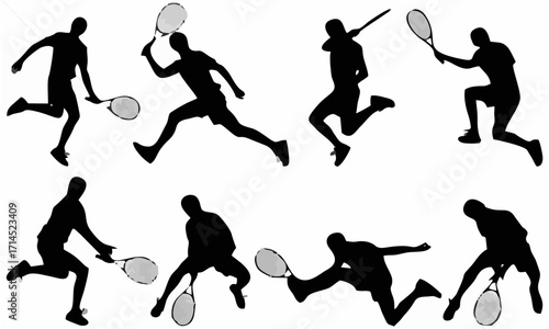 Athletic tennis players.eps