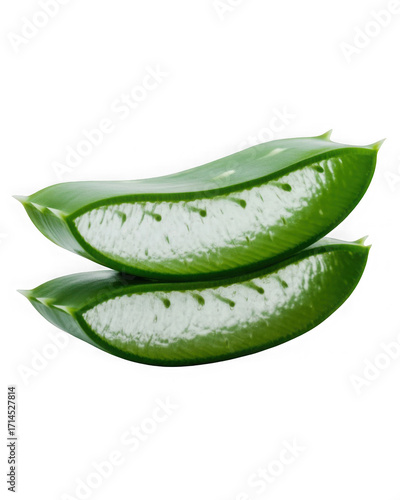 aloe vera slice transparent background, cut out
